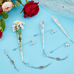 10Pcs 2 Styles Iron Brooches&nbsp;JEWB-FH00057