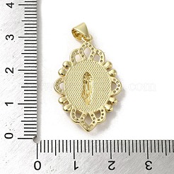 Brass Pave Shell Pendants&nbsp;KK-I708-16K-G