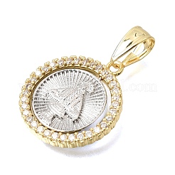 Religion Brass Micro Pave Clear Cubic Zirconia Pendants&nbsp;CU-CBAE7DF-06GP
