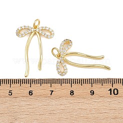 Brass Micro Pave Cubic Zirconia Pendants&nbsp;KK-A269-21G