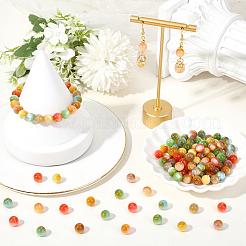 140Pcs 7 Colors Transparent Resin Beads&nbsp;RESI-PA0001-37A