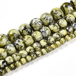 Baking Paint Glass Beads&nbsp;X1-DGLA-N003-8mm-A04