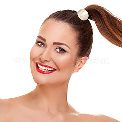 6Pcs 6 Style Rubber String Elastic Hair Ties Ponytail Hair Cuff&nbsp;OHAR-GO0001-04
