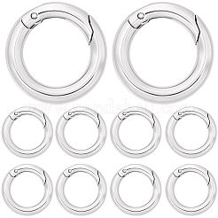 12Pcs Brass Spring Gate Rings&nbsp;KK-SC0008-03P