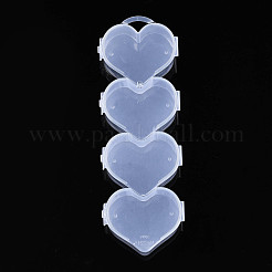 Heart Polypropylene(PP) Bead Storage Container&nbsp;CON-N011-030