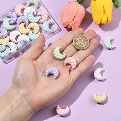 30Pcs 6 Colors UV Plating Opaque Acrylic Beads&nbsp;OACR-YW0004-66