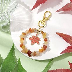Natural Red Aventurine Chip Pendant Decoration&nbsp;KEYC-JKC00976-03