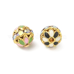 Brass Enamel Beads&nbsp;KK-CBA18B7-01G