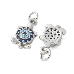 Brass Micro Pave Cubic Zirconia Charms&nbsp;KK-U056-44P