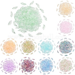 100Pcs Baking Paint Transparent Glass Pendants&nbsp;GLAA-YW0004-81A