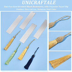 Stainless Steel Brushed Blank Bookmarks&nbsp;AJEW-UN0001-46