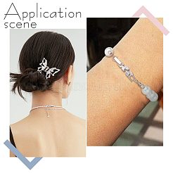 10Pcs Rack Plating Brass Clear Cubic Zirconia Watch Band Clasps&nbsp;KK-SC0003-11P
