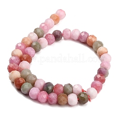 Faceted Dyed Natural White Jade Beads Strands&nbsp;GG-CBAE966-01B-J