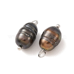 60Pcs 3 Styles Dyed Natural Cultured Freshwater Pearl Rice Pendants&nbsp;PALLOY-CW00005
