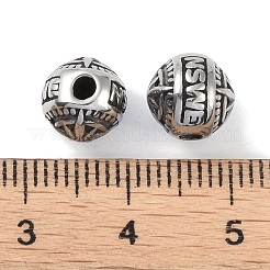 316 Surgical Stainless Steel Beads&nbsp;STAS-P362-36AS