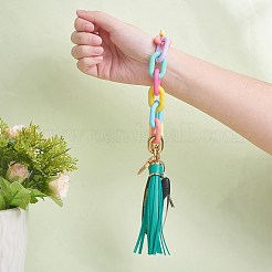 Chain Link Wristlet Keychain&nbsp;HJEW-SW00013-03