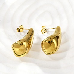 304 Stainless Steel Teardrop Stud Earrings for Women&nbsp;EJEW-S272-03G