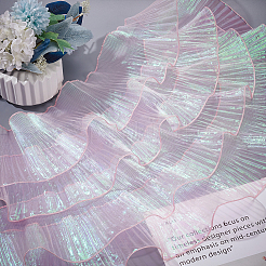 6 Yards Laser Polyester Pleated Lace Trim&nbsp;OCOR-BC0006-11D