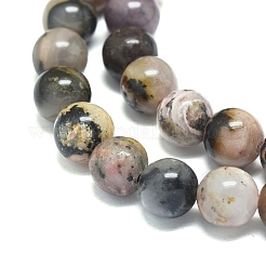 Natural Rhodonite Beads Strands&nbsp;X-G-G828-02-8mm