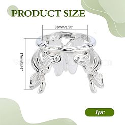Zinc Alloy Crystal Sphere Stand&nbsp;ODIS-WH0816-004P