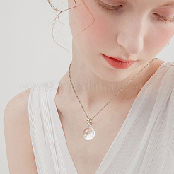 1Pc Natural Baroque Keshi Pearl Pendants&nbsp;FIND-BBC0002-39B