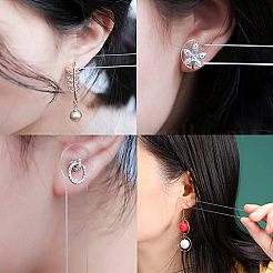 Acrylic Earring Display Sticks&nbsp;ODIS-WH0008-22