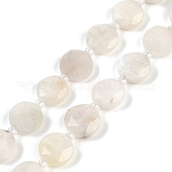 Natural White Moonstone Beads Strands&nbsp;G-C116-A15-01B