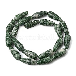 Natural Green Spot Jasper Beads Strands&nbsp;GG-CBA0487-B03-8x21mm
