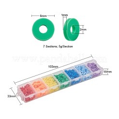 700Pcs 7 Colors Handmade Polymer Clay Beads&nbsp;CLAY-YW0001-39