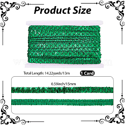 Plastic & Polyester Paillette Beads&nbsp;OCOR-WH20016-04F