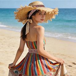 4 Colors Polyester Embroidery Paillette Ribbon&nbsp;OCOR-CY0004-53