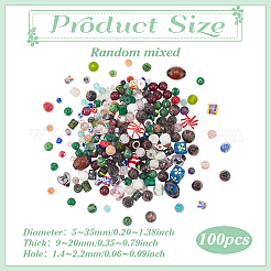 1Set Glass Beads&nbsp;GLAA-PH0003-62B