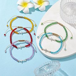 Tibetan Style Alloy Cross Link Bracelet&nbsp;BJEW-JB10060