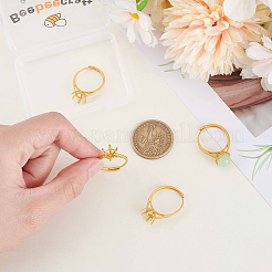 4Pcs Adjustable Brass Finger Ring Components&nbsp;KK-BBC0023-68