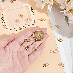 12Pcs Brass Earring Nuts&nbsp;KK-BBC0016-32