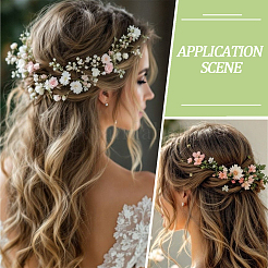72Pcs 9 Styles Artificial Flower&nbsp;AJEW-SP0004-73