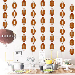 Rugby Decoration Paper Hanging Banners&nbsp;AJEW-SP0004-84