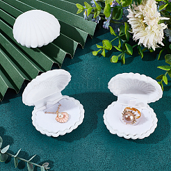 3Pcs Shell Shaped Velvet Jewelry Storage Boxes&nbsp;AJEW-SC0002-94