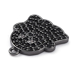 Rack Plating Brass Cubic Zirconia Pendants&nbsp;KK-D031-04B-01
