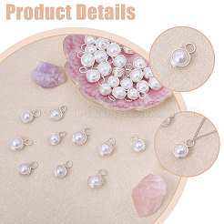 40Pcs 2 Style Shell Pearl Pendants&nbsp;PALLOY-CA00028