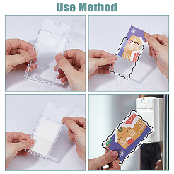 7Pcs 7 Colors Transparent Acrylic Name Card Holder&nbsp;FIND-FH0016-89