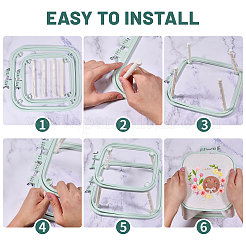 ABS Plastic Cross-stitch Embroidery Hoops&nbsp;TOOL-WH0166-042