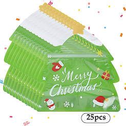 25Pcs Christmas Tree PET with COP Cookies Storage Resealable Bags&nbsp;ABAG-SP0001-52
