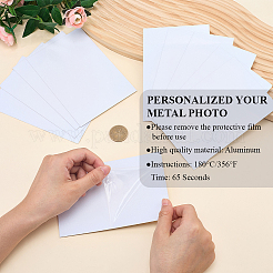 10Pcs 2 Colors Aluminum Heat Transfer Printing Blank Bndicator Plate&nbsp;DIY-CP0013-30