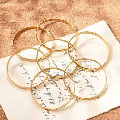 Fashion 201 Stainless Steel Bangle Sets&nbsp;BJEW-L664-024B-G-1
