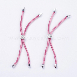 Nylon Twisted Cord Bracelet Making&nbsp;MAK-F018-P-RS