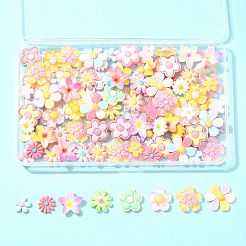 100Pcs 8 Styles Translucent & Opaque Resin Cabochons&nbsp;RESI-FS0002-32