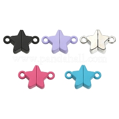 5 Sets 5 Colors Star Alloy Magnetic Clasps&nbsp;PALLOY-YW0001-29