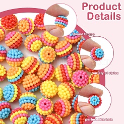 60Pcs ABS Plastic Beads&nbsp;KY-FS0001-25A