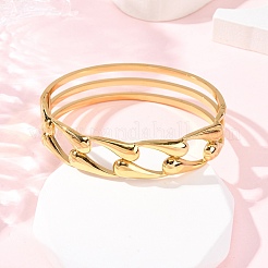 304 Stainless Steel Bangles&nbsp;BJEW-G749-03G